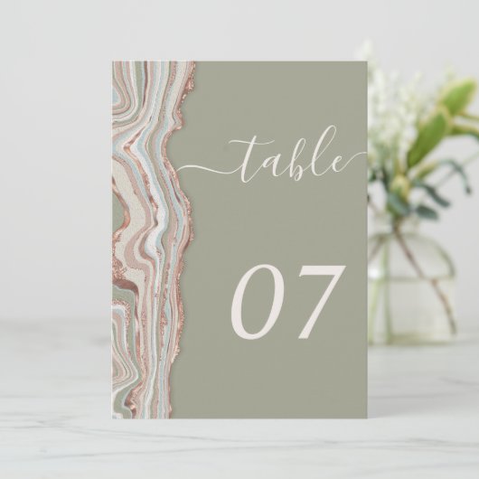 Tischnummer 12x18" (Stehend Vorderseite)