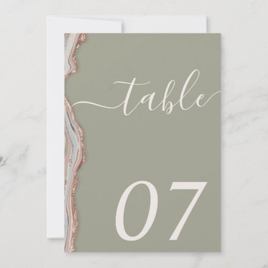 Tischnummer 12x18" (Rückseite)