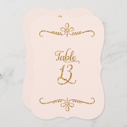 Tischnummer 13, Empfang für Extravagante Schrift (Vorne/Hinten)