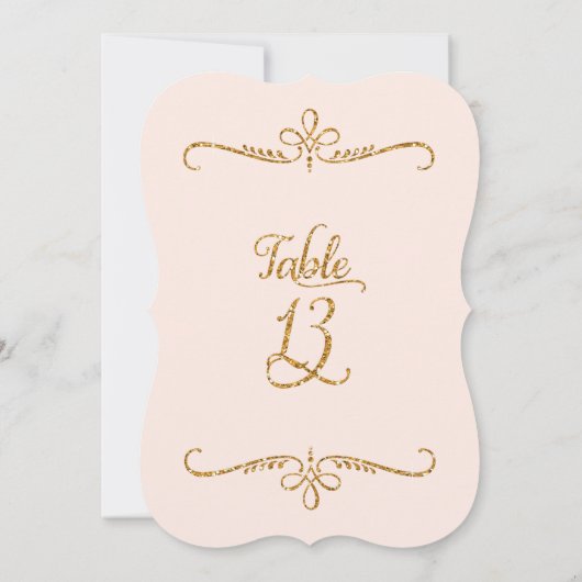 Tischnummer 13, Empfang für Extravagante Schrift (Rückseite)