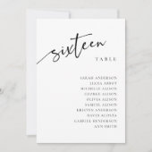 Tischnummer 16 16 Sitzkarten (Vorderseite)