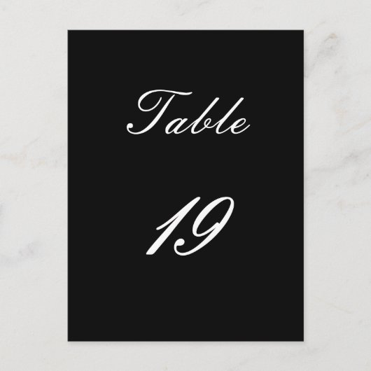Tischnummer 19 (Vorderseite)
