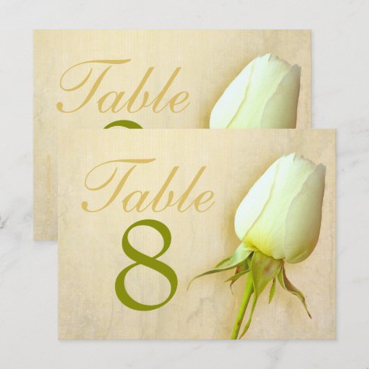 Tischnummer 1-9 Postkarte (Vorne/Hinten)