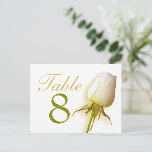 Tischnummer 1-9 Postkarte (Stehend Vorderseite)