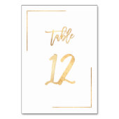 Tischnummer 1+ Imitats Gold Foil DIY (Rückseite)