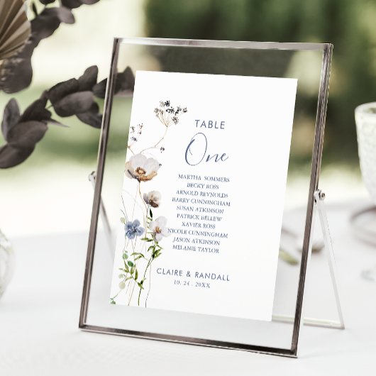 Tischnummer 1 Seekarte für Wildwälder