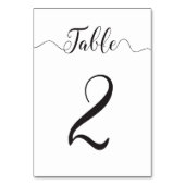 Tischnummer 2 der Hochzeitskarte (Rückseite)