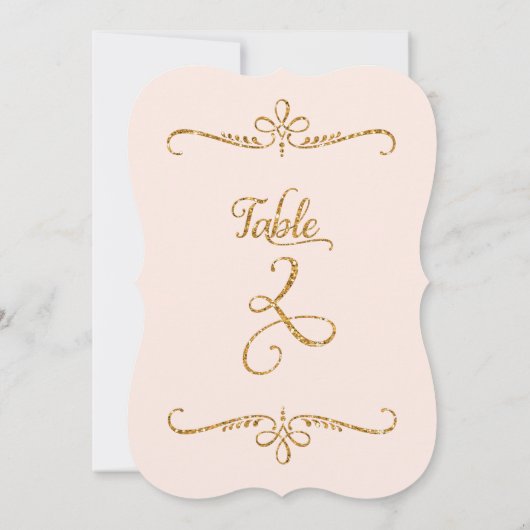 Tischnummer 2, Empfang für Extravagante Schriftzei (Rückseite)