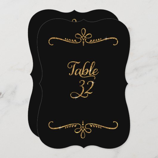 Tischnummer 32, Empfang für Extravagante Schrift (Vorne/Hinten)