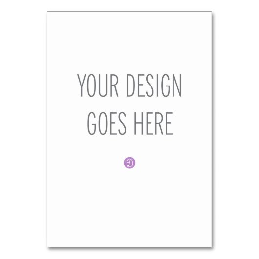 Tischnummer (3.5x5") Druckservice (Vorderseite)