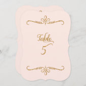 Tischnummer 5, Empfang für Extravagante Schrift (Vorne/Hinten)