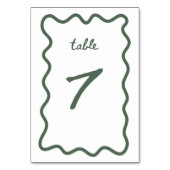 TISCHNUMMER 7 (Rückseite)