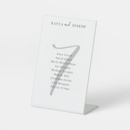 TISCHNUMMER 7 SOCKELSCHILD