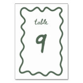 TISCHNUMMER 9 (Rückseite)