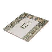 Tischnummer Art Nouveau Mucha Vintager Deko Fliese (Seite)