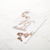 Tischnummer aus gebranntem Gold (Gedreht)