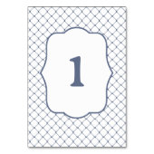 Tischnummer aus Stahl (Vorderseite)