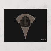 Tischnummer Black and Bronze Art Deco (Rückseite)