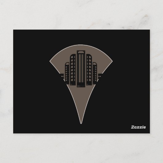 Tischnummer Black and Bronze Art Deco (Rückseite)