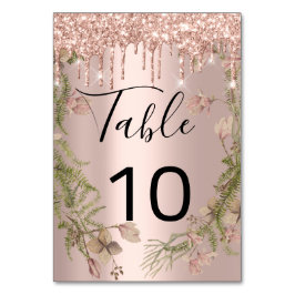 Tischnummer Black Tropfens Spark Rose Florenz