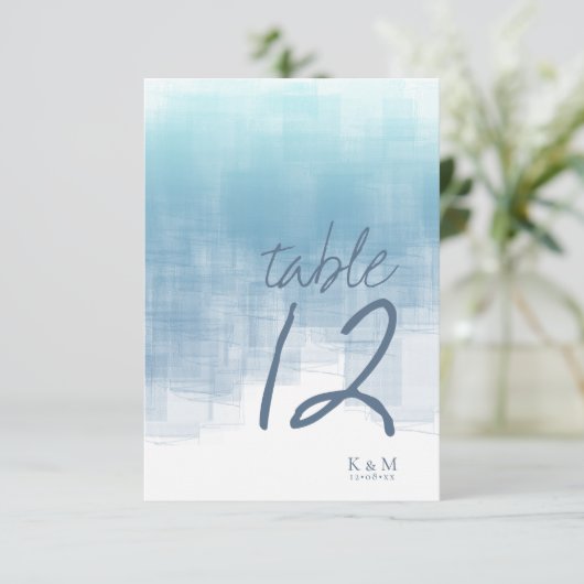 Tischnummer Blau-ID774 (Stehend Vorderseite)