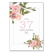 Tischnummer Blues Roses Roses (Rückseite)