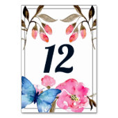 Tischnummer - Blumenschmetterling (Vorderseite)