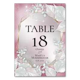 Tischnummer | Burgundy Pearl Shimmer