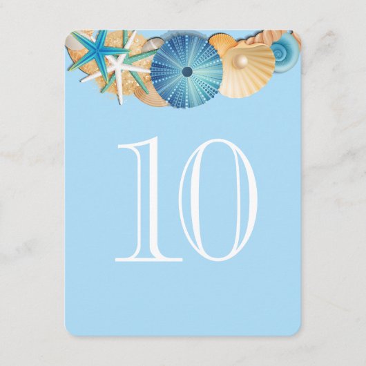 Tischnummer Card-10 (Vorderseite)