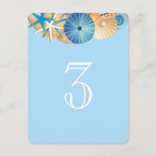 Tischnummer Card-3 (Vorderseite)