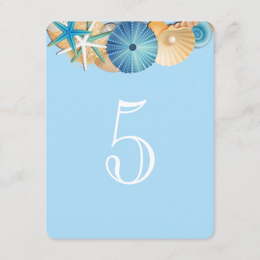 Tischnummer Card-5 (Vorderseite)