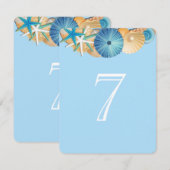 Tischnummer Card-7 (Vorne/Hinten)
