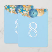 Tischnummer Card-8 (Vorne/Hinten)