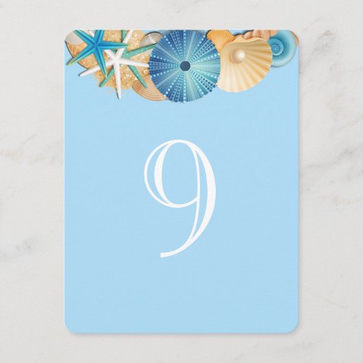 Tischnummer Card-9 (Vorderseite)
