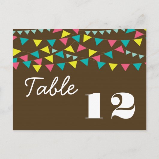 Tischnummer Card Liebe Lovers Bikes Fahrrad Carniv (Vorderseite)