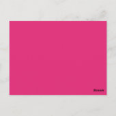 Tischnummer Card Neon Spring Floral Blume Blosso (Rückseite)