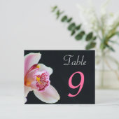 Tischnummer Card Orchid (Stehend Vorderseite)