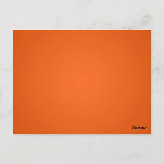 Tischnummer Card Whimsical Orang Fall Doppelrad (Rückseite)