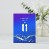 Tischnummer Card Winternacht (Stehend Vorderseite)