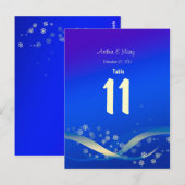 Tischnummer Card Winternacht (Vorne/Hinten)