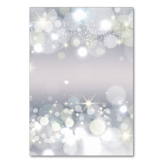Tischnummer Card Winterzauberhafte Idylle (Rückseite)