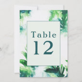 Tischnummer Cards (Vorderseite)