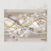 Tischnummer Cards Creme White Gold (Rückseite)