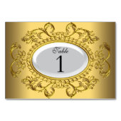 Tischnummer Cards Royal White Gold (Rückseite)