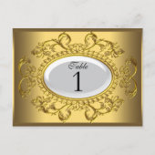 Tischnummer Cards Royal White Gold (Vorderseite)