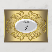 Tischnummer Cards Royal White Gold (Vorderseite)