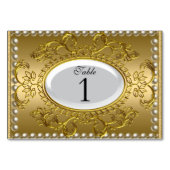 Tischnummer Cards Royal White Gold (Rückseite)