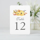 Tischnummer der Blume (Stehend Vorderseite)