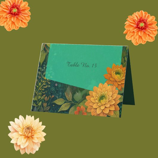 Tischnummer der Blumen
