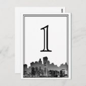 Tischnummer der Chicagoer Hochzeit in Urlaubsort (Vorne/Hinten)